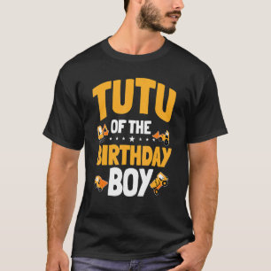 Tutu Of The Birthday Boy Construction Worker Bday T-Shirt