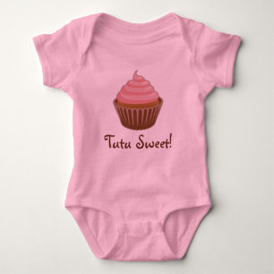 Tutu Sweet Cupcake Baby Girl Baby Bodysuit