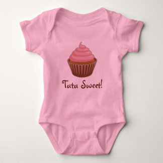 Tutu Sweet Cupcake Baby Girl Baby Bodysuit