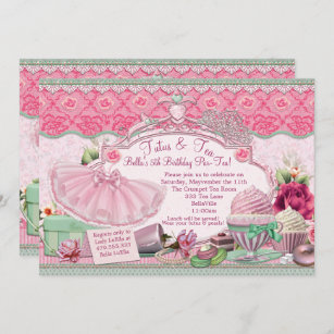 Dress Up Tea Party Invitations & Invitation Templates | Zazzle