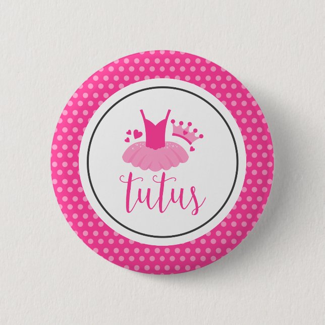Tutus Gender Reveal Button (Front)
