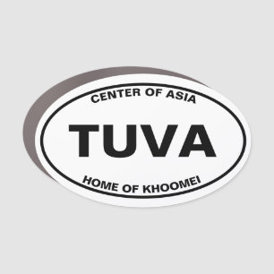 TUVA Center of Asia Car Magnet 3x5
