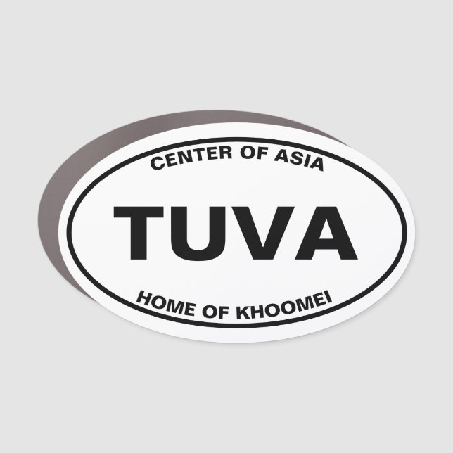 TUVA Center of Asia Car Magnet 3x5 (Front)