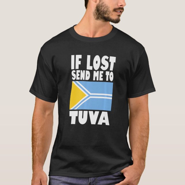 Tuva Flag Design  If lost send me to Tuva Premium T-Shirt (Front)