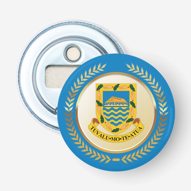 Tuvalu Coat of Arms Bottle Opener (Front)