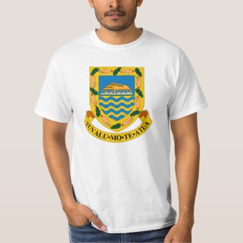 Tuvalu Coat Of Arms T-shirt by Tongani at Zazzle