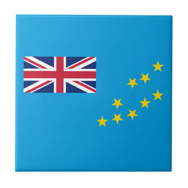 Tuvalu Flag Ceramic Tile (Front)