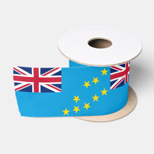 Tuvalu Flag Satin Ribbon