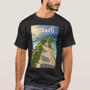 Tuvalu Illustration Travel Art Vintage T-Shirt