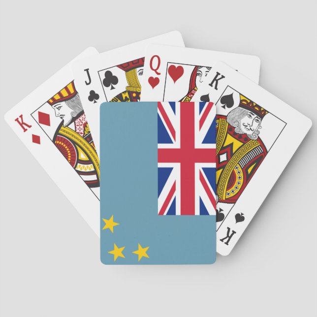 Tuvalu (Tuvaluan) Flag Poker Cards (Back)