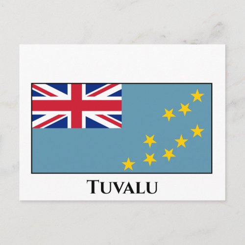 Tuvalu Tuvaluan Flag Postcard