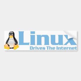 Tux500 Drives the Internet Bumper Sticker