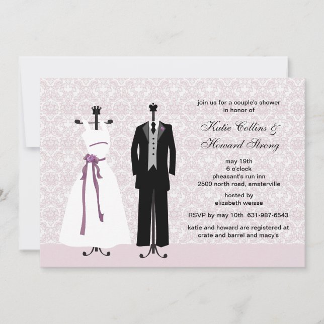 Tux and Gown Invitation (Front)