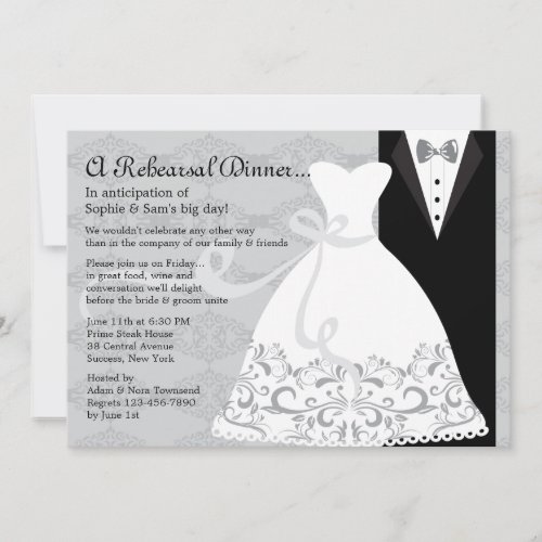 Tux and Gown Invitation