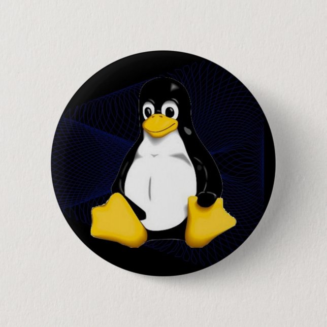 TUX Blue Sobel Button (Front)