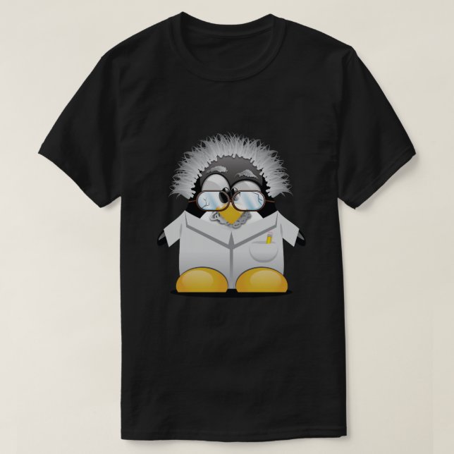 Tux einstein T-Shirt (Design Front)