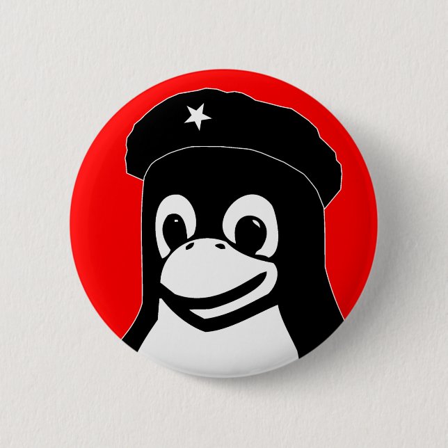 Tux Guevara Button (Front)