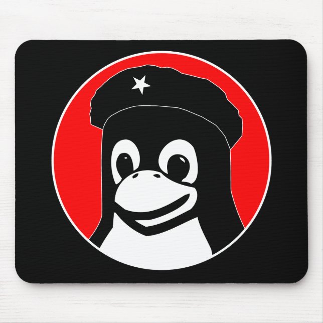 Tux Guevara Mouse Pad (Front)