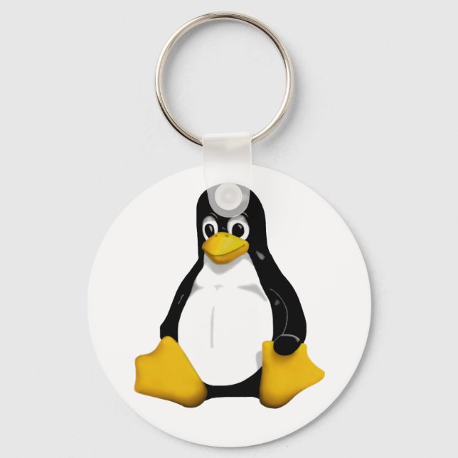 Tux Keychain (Front)