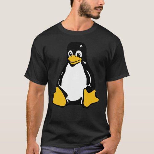 Tux Mascot T_Shirt Penguin Linux Logo Classic T_Sh