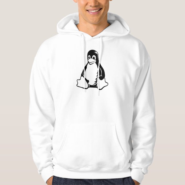 Tux Penguin - (Linux, Open Source, Copyleft, FSF) Hoodie (Front)