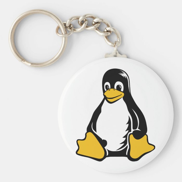 Tux Penguin   (Linux, Open Source, Copyleft, FSF) Key Chains