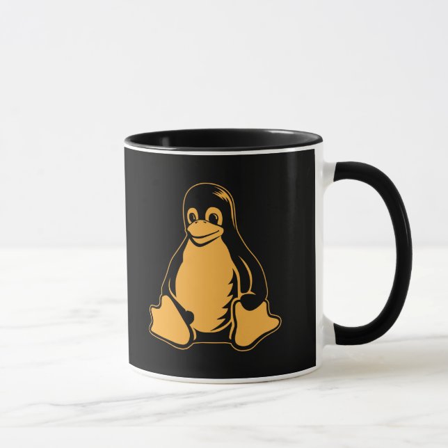 Tux Penguin - (Linux, Open Source, Copyleft, FSF) Mug (Right)