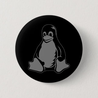 Tux Penguin - (Linux, Open Source, Copyleft, FSF) Pinback Button