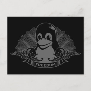 Tux Penguin - (Linux, Open Source, Copyleft, FSF) Postcard