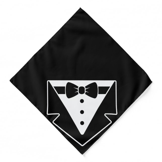 Tux Swag – Formal Tuxedo Print Bandana (Front)
