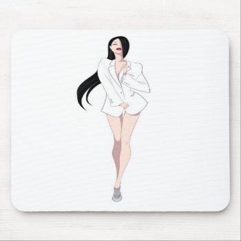 Tux White Mousepad by Wiles44 at Zazzle