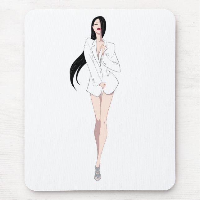 Tux White Mousepad (Front)