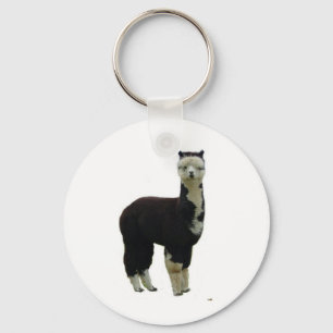 Tuxedo Alpaca Keychain