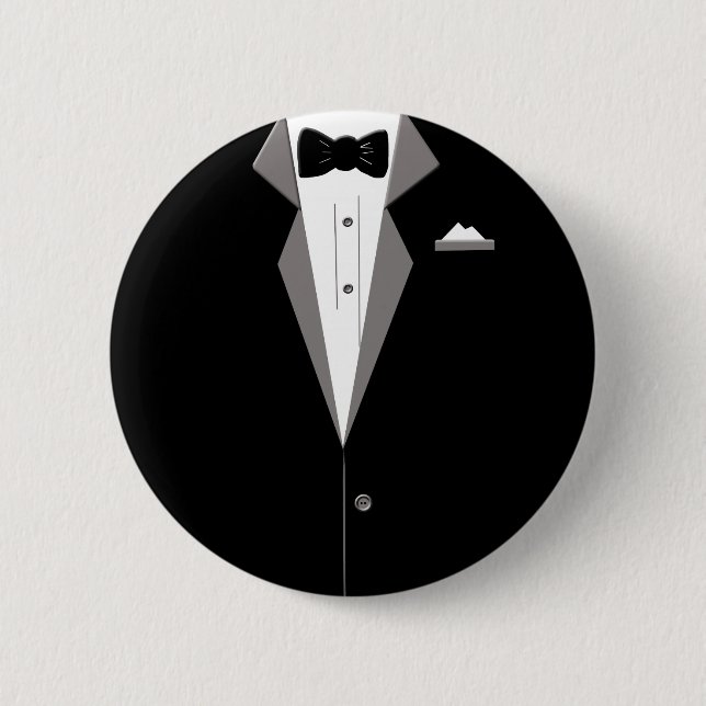 Tuxedo Art Button (Front)
