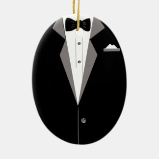 Tuxedo Art Ceramic Ornament