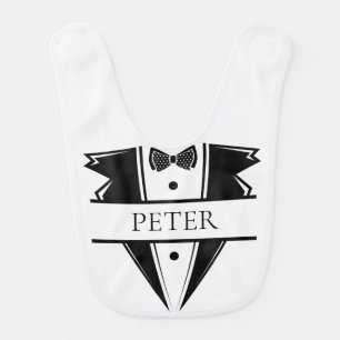 Tuxedo Baby Bib