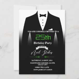 Tuxedo Birthday Invitation