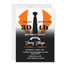 Tuxedo Birthday Invitation