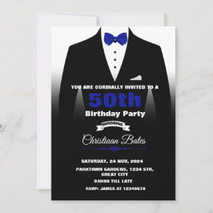 Tuxedo Birthday Invitation