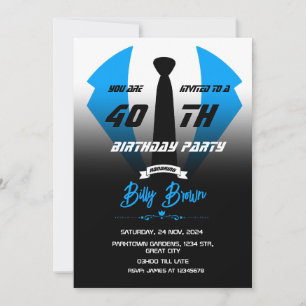 Tuxedo Birthday Invitation