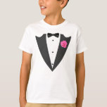 Tuxedo black and white T-Shirt<br><div class="desc">Tuxedo boys black and white tuxedo suit.</div>