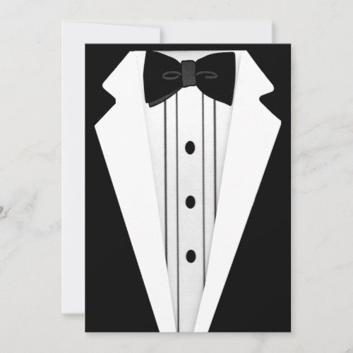 Tuxedo-Black Tie Event Custom Announcement