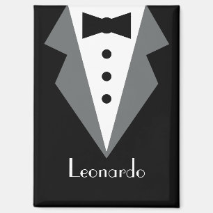 Tuxedo Black Tie Personalized Magnet
