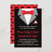Tuxedo Book Card, Books For Baby Enclosure Card (Front/Back)