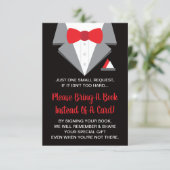 Tuxedo Book Card, Books For Baby Enclosure Card (Standing Front)