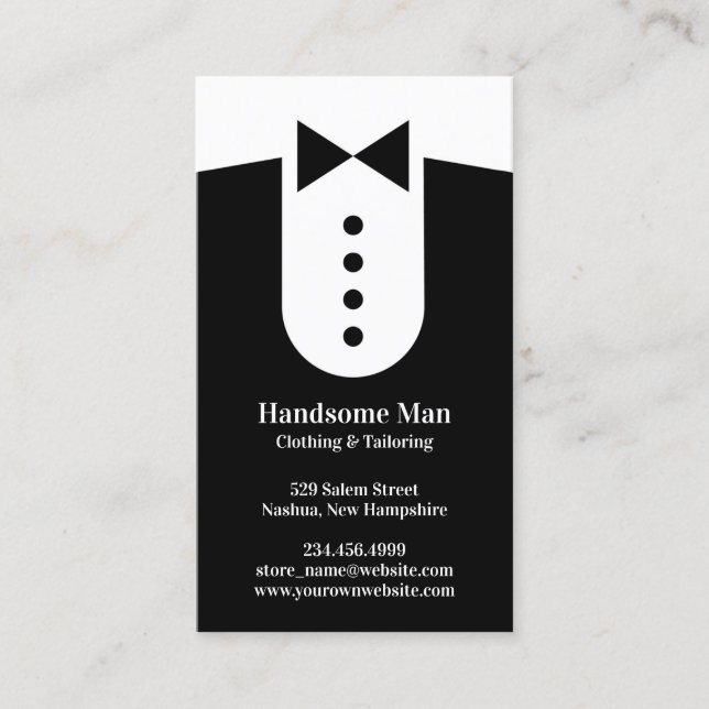 Tuxedo Business Card (Front)