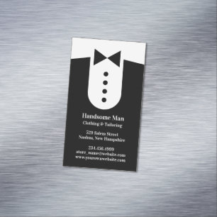 Tuxedo Business Card Magnet