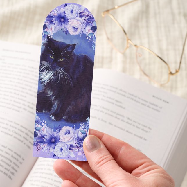 Tuxedo cat art by Renee Lavoie Bookmarks (Hand)