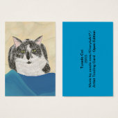 Tuxedo Cat Artist Trading Card (Front & Back)