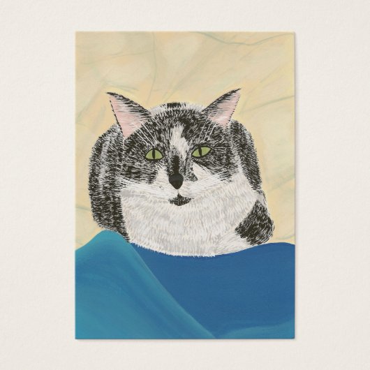 Tuxedo Cat Artist Trading Card (Front)